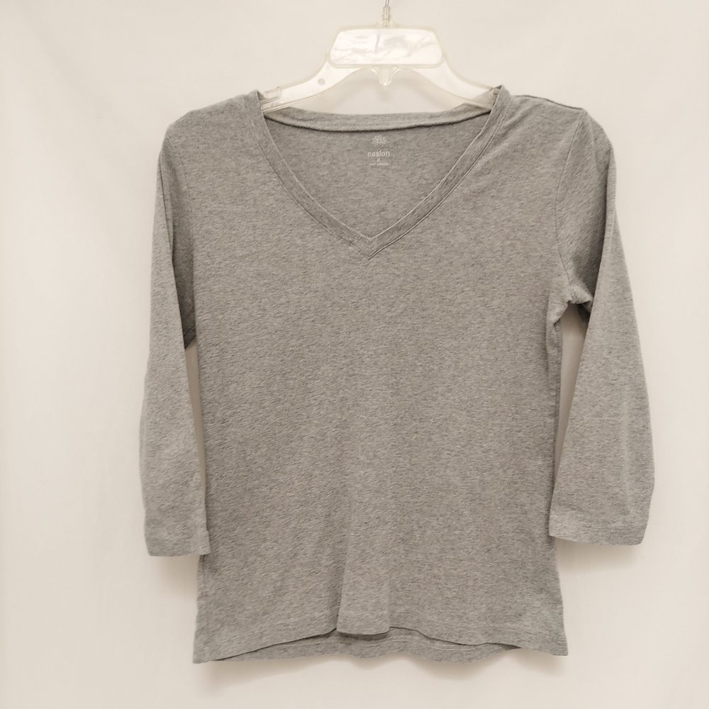 Gray Caslon 100% Cotton Tee